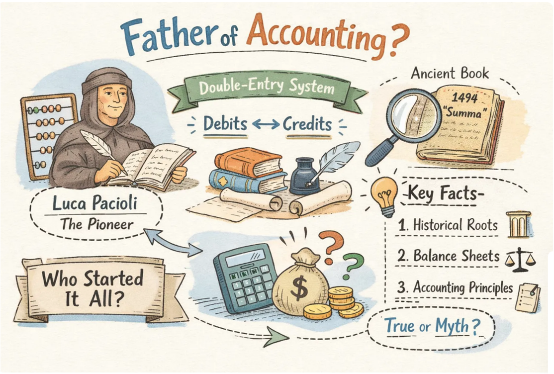 Who is the father of accounting and bookkeeping?